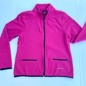 Girls Zip-up Pink Fleece JACKET Canyon Ranch Size L
